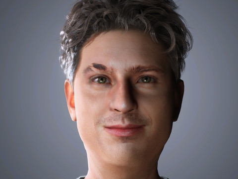 Charlie Puth Character 3D Model