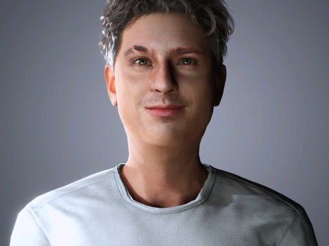 Charlie Puth Character 3D Model