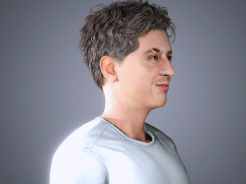 Charlie Puth Character 3D Model