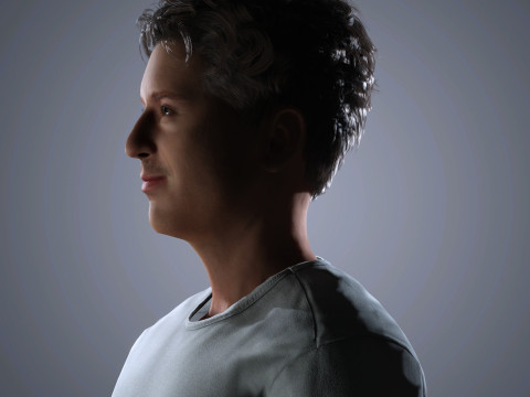Charlie Puth Character 3D Model