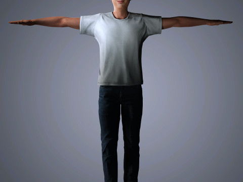 Charlie Puth Character 3D Model
