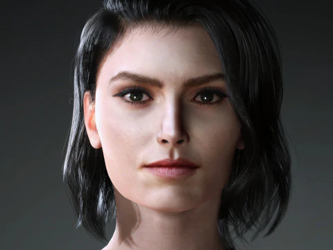 Daisy Ridley Charakter 3D Modell