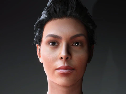 Personagem Georgina Rodr&iacute;guez Modelo 3D