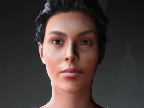 Georgina Rodriguez Character 3D Model