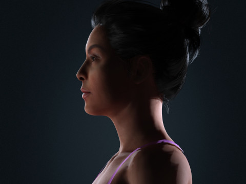 Georgina Rodriguez Character 3D-Modell