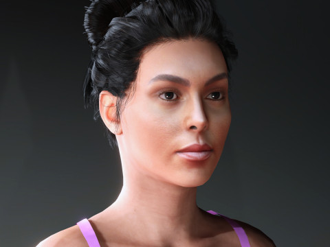Georgina Rodriguez Character 3D-Modell