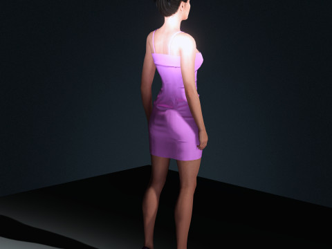 Georgina Rodriguez Character 3D-Modell