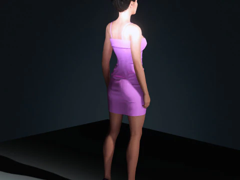 Georgina Rodriguez Character 3D Model