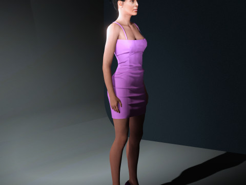 Georgina Rodriguez Character 3D-Modell