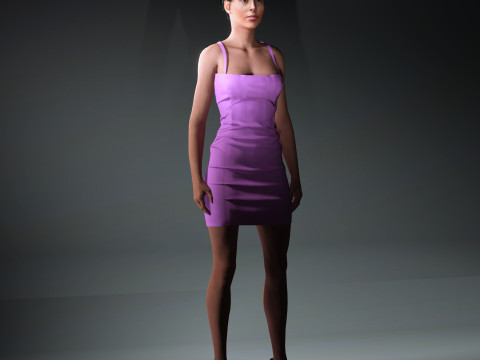 Georgina Rodriguez Character 3D-Modell