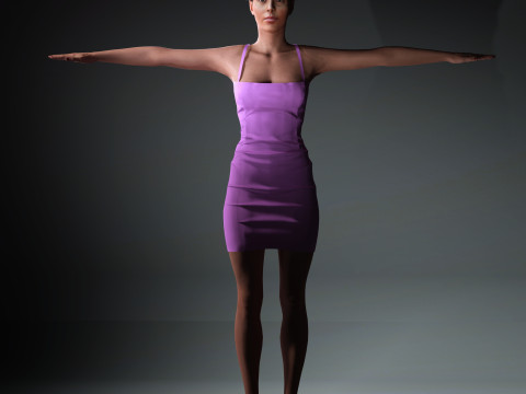 Georgina Rodriguez Character 3D-Modell