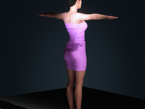 Georgina Rodriguez Character 3D-Modell