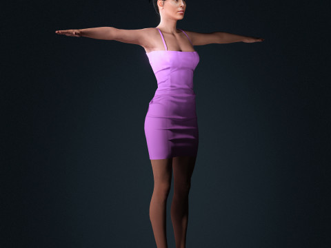 Georgina Rodriguez Character 3D-Modell