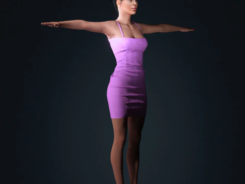 Georgina Rodriguez Character 3D Model