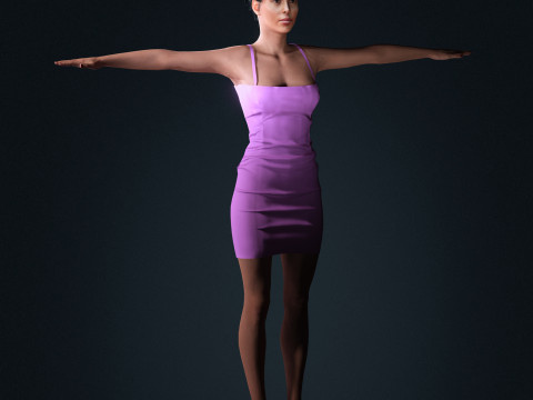 Georgina Rodriguez Character 3D-Modell