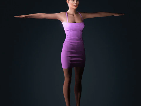 Georgina Rodriguez Character 3D Model