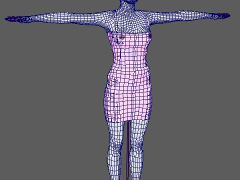 Georgina Rodriguez Character 3D-Modell