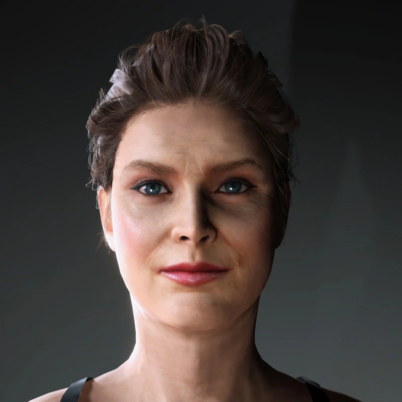 Amy Adams Character 3D Model .c4d .max .obj .3ds .fbx .stl .blend 