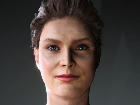Amy Adams-Charakter 3D Modell