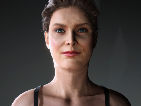 Amy Adams Character Model 3D