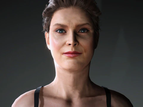 Amy Adams Character 3D Model