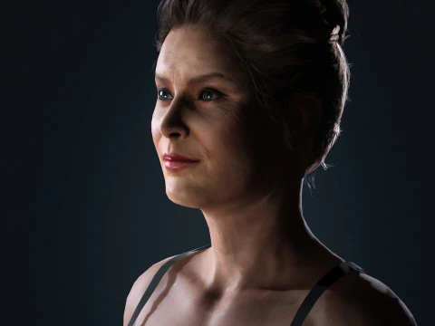 Amy Adams Character 3D Model