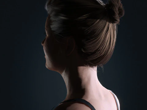 Amy Adams Character 3D Model