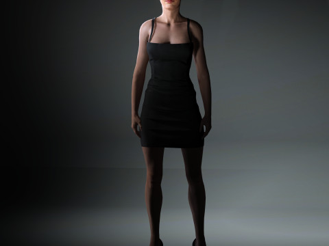 Amy Adams Character Model 3D
