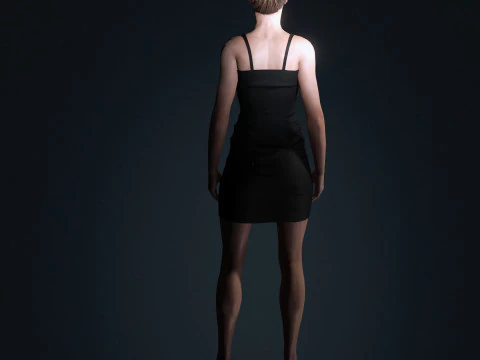 Amy Adams Character 3D Model