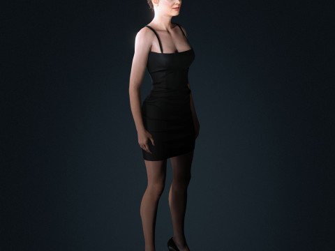 Amy Adams Character Model 3D
