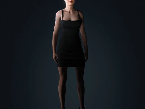 Amy Adams Character 3D Model