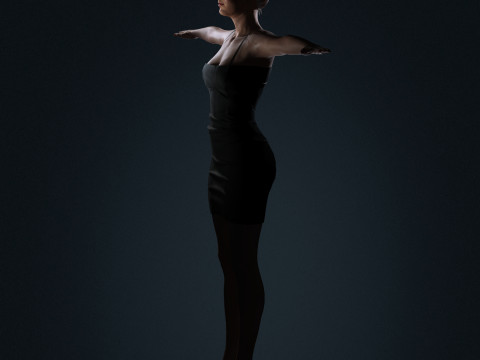 Amy Adams Character Model 3D