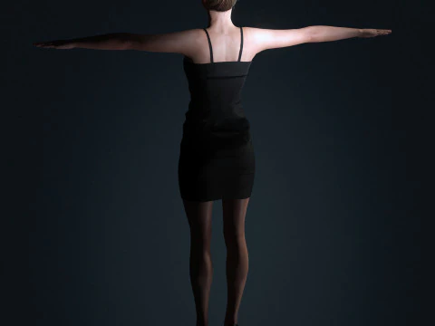 Amy Adams Character 3D Model