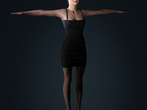Amy Adams Character Model 3D