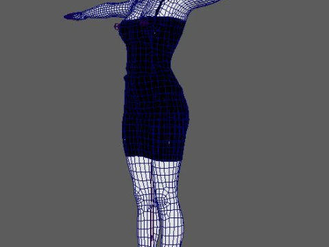 Amy Adams Character 3D Model