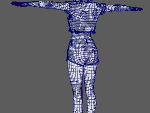 Zendaya Character 3D Model