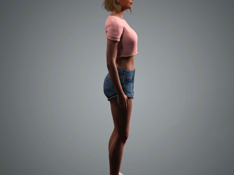 Zendaya Character Modello 3D