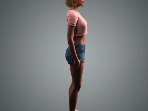 Zendaya Character 3D Model