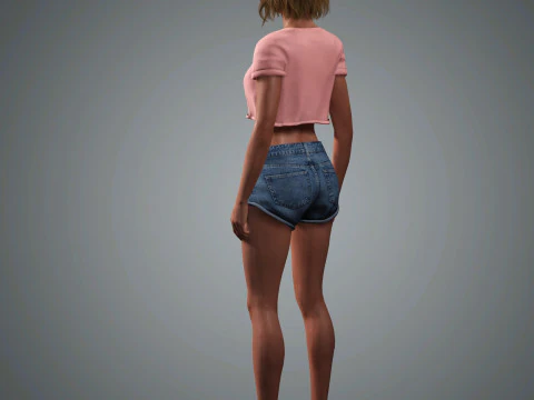 Zendaya Character 3D Model