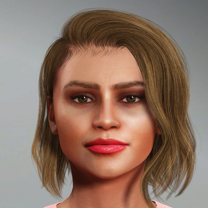 Zendaya Character 3D Model .c4d .max .obj .3ds .fbx .stl .blend 