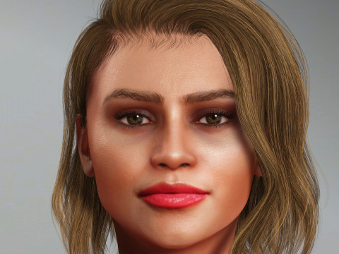 Zendaya Character 3D-Modell