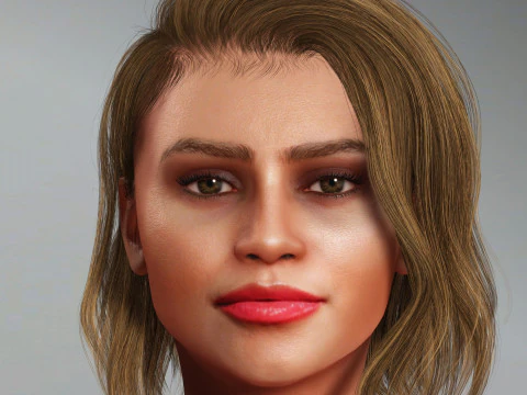 ज़ेंडया चरित्र 3D मॉडल