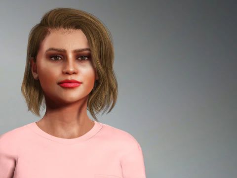 Zendaya Character 3D Model