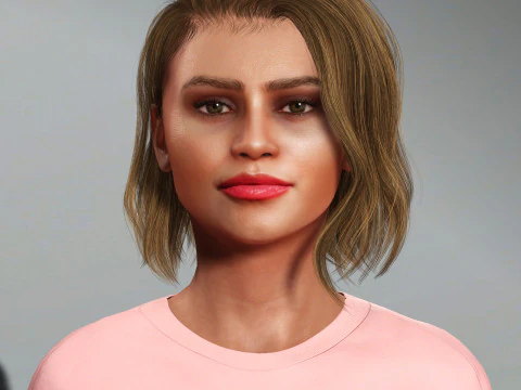 Zendaya Character 3D Model