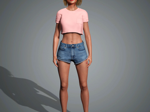 Zendaya Character Modello 3D