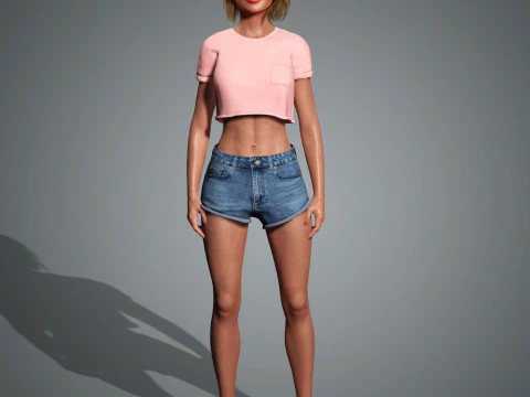 Zendaya Character 3D Model