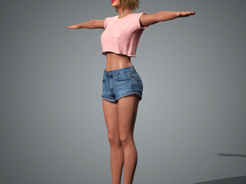 Zendaya Character Modello 3D