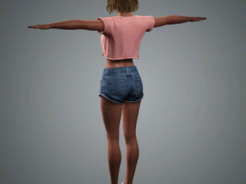 Zendaya Character 3D Model