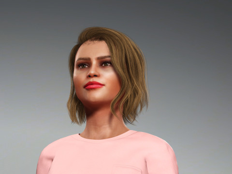 Zendaya Character Modello 3D