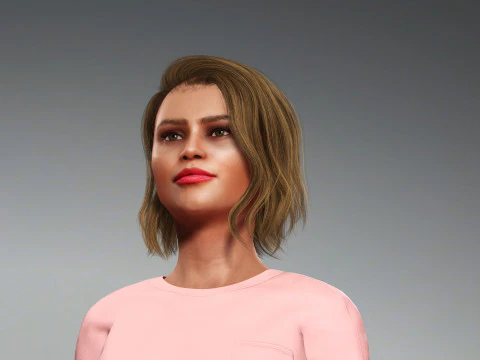 Zendaya Character 3D Model